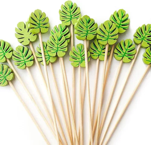 Vista 12 de Púas de cóctel, palillos de dientes para aperitivos, 100 piezas de 4.7 pulgadas palillos de cóctel de perlas doradas para decoraciones de fiestas