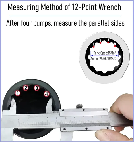 Vista 3 de FOCMKEAS Llave combinada de trinquete de 1516 pulgadas SAE 72 dientes, caja de trinquete de 12 puntos con extremo y extremo abierto, herramientas