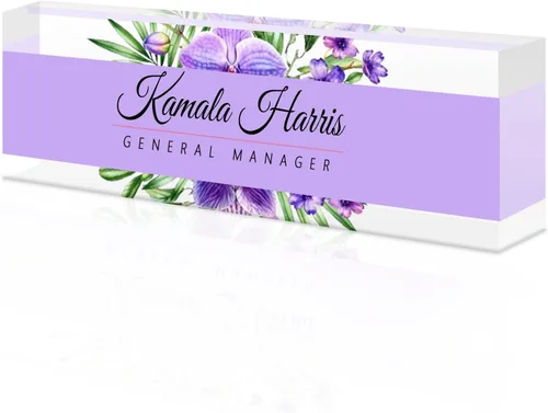 Vista 54 de Desk Name Plate Custom, Acrylic Name Plate, Personalized Name Plates for Office Gifts,Desk Decor,Teacher,Employee Appreciation Gifts