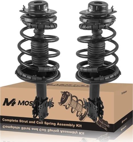 Vista 13 de MOSTPLUS Juego de amortiguador y resorte de puntal delantero compatible para Toyota Avalon 2012-2017 172941/172940, resorte helicoidal, 2 piezas