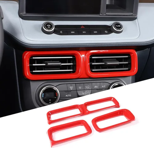 Vista 11 de TOYCIDFG Cubierta de marco de ventilación para consola central de automóvil compatible con Ford Maverick 2022-2024, accesorios de decoración