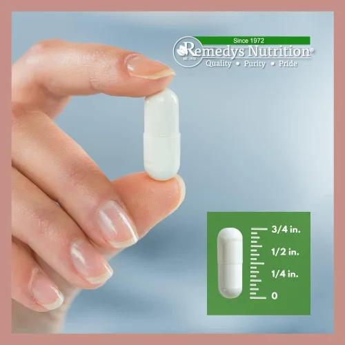 Vista 5 de Remedy's nutrition Gotu Kola (Brahmi) 1,000 mg, 60 cápsulas veganas Suplemento dietético a base de hierbas Suministro para dos meses