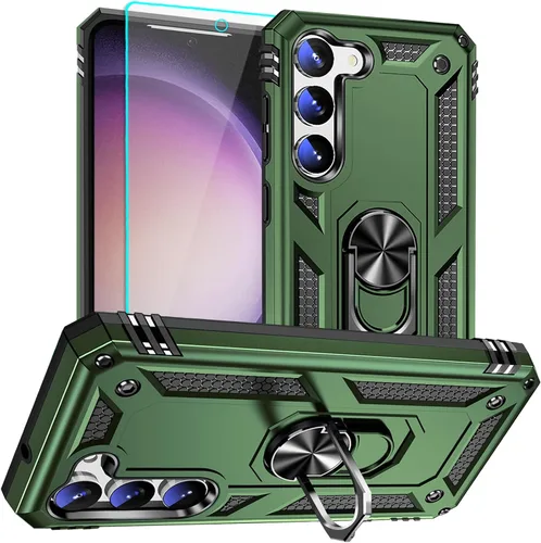 Vista 10 de Funda para Samsung Galaxy S9, Galaxy S9, [grado militar de 16 pies a prueba de caídas], anillo a prueba de golpes para Samsung Galaxy S9, verde
