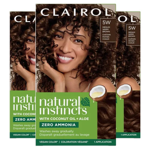 Vista 14 de Clairol Natural Instincts - Tinte semipermanente para el cabello, color castaño oscuro, paquete de 1 unidad