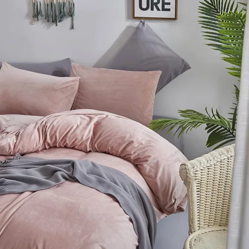 Vista 296 de CLOTHKNOW Juego de edredón de 3 piezas a cuadros color beige óxido, tamaño Full, juego de ropa de cama de cuadros edredón terracota con 2 fundas