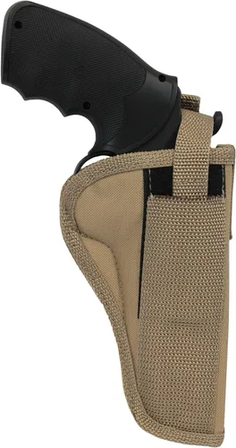 Vista 7 de Funda OWB Barsony Desert Sand para S&W 586 L-Comp 686+ 3in Izquierda