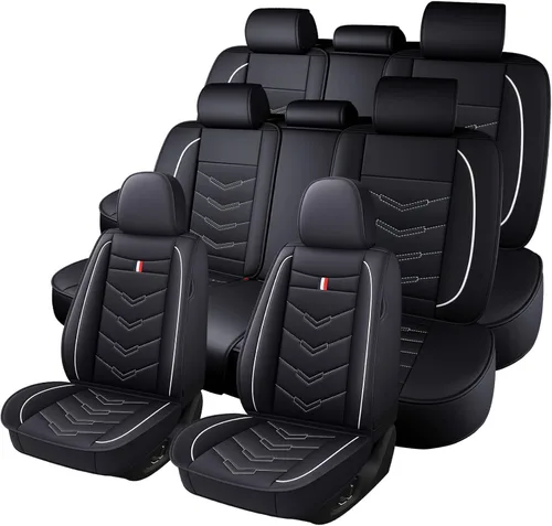 Vista 8 de Funda de asiento de auto para Dodge Durango 2002-2026, funda de cojín duradera, resistente al desgaste, impermeable, transpirable, sin olor, fundas