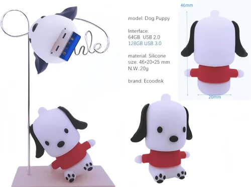 Vista 3 de USB 3.0 Flash Drive - Pen drive con forma de lápiz labial, memoria de alta velocidad, collar brillante con bolsa de joyas, gran regalo, Perro