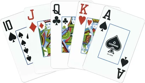 Vista 4 de Copag 1546 Diseño 100% Plástico Cartas de Juego, Tamaño Bridge (Estrecho) Verde/Burdeos (Índice Jumbo, 1 Juego)