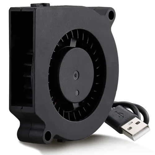 Vista 11 de GDSTIME Ventilador USB de 50mm, ventilador de refrigeración sin escobillas de 5V CC, ventilador de soplado de 50mm x 15mm