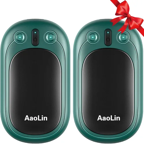 Vista 8 de AaoLin - Calentadores de manos recargables AI, paquete de 2 calentadores de manos eléctricos reutilizables, calefacción de 12 horas de duración