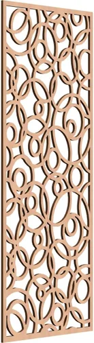 Vista 75 de 9 3/8 pulgadas de ancho x 24 3/8 pulgadas de alto x 1/4 pulgadas de alto, paneles de pared de madera con calado, roble rojo