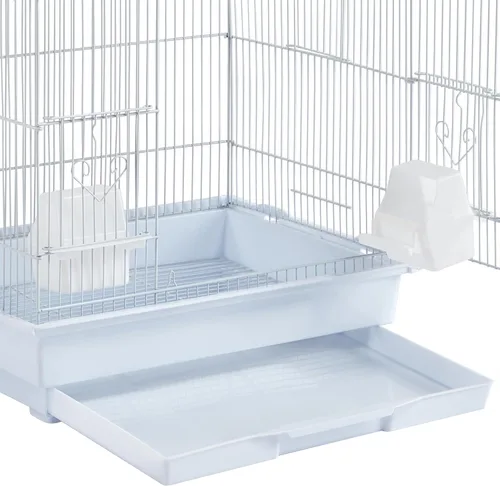 Vista 18 de Yaheetech Jaula de 39 pulgadas para pájaros de techo grande para loros pequeños, cacatúas, periquitos del sol, conure de mejillas verdes