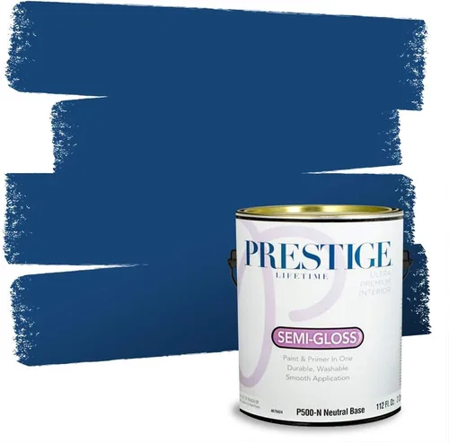 Vista 221 de Prestige Paints. - Base y pintura para exteriores en un solo galón, 1 galón. plano, comparable con Sherwin Williams Topsail.
