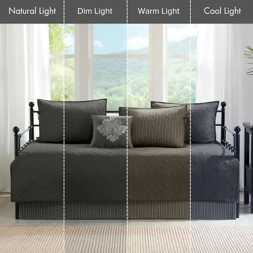 Vista 4 de Madison Park - Juego de fundas para cama doble con acolchado a doble cara, diseño clásico de cabaña, ropa de cama para todas las estaciones