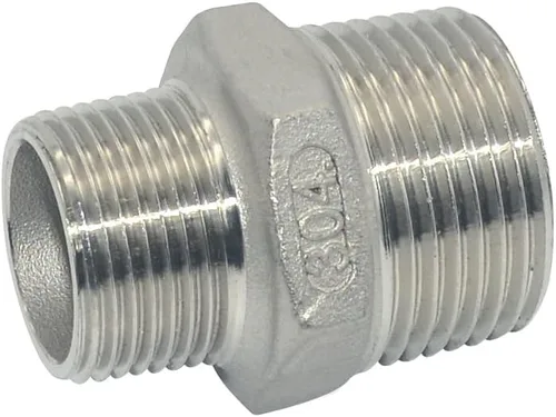 Vista 3 de 1 "x 3/4" macho hexagonal pezón reductor roscado conector tubería/adaptador, acero inoxidable 304 NPT