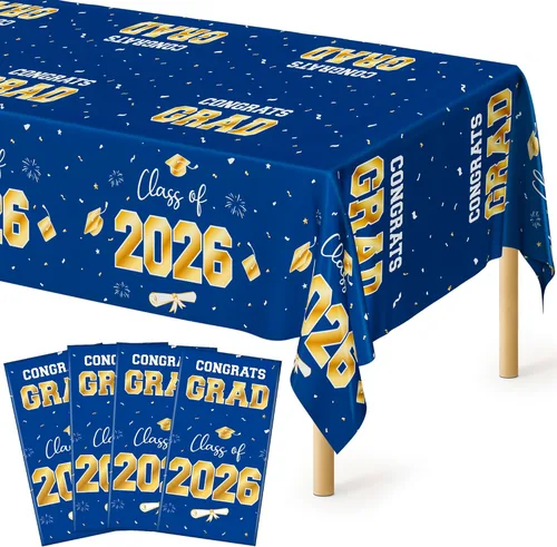 Vista 46 de 4 paquetes de manteles de plástico blanco, manteles desechables resistentes, 54 x 108 pulgadas, manteles de papel desechables para fiestas, limpieza