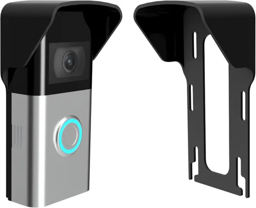 Cubierta de lluvia sin taladro, compatible con timbre de video y batería y timbre de puerta y mayores 1/2/3/4 2ª generación y 3 Plus, protección