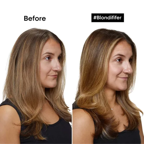Vista 2 de L'Oréal Professionnel Paris Blondifier Champú aclarante - Restaura el cabello teñido - Mejora el brillo y combate el latón, para cabello rubio