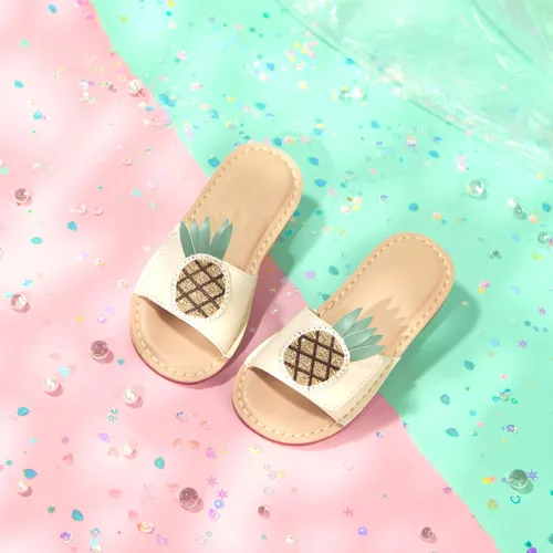 Vista 7 de THEE BRON Lindas pantuflas para niñas, sandalias elegantes para niños pequeños y niños