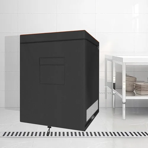 Vista 6 de Cubierta para congelador de pecho, impermeable, 420D, Oxford, protectora, para interiores y exteriores, con cremallera, se adapta a 5.0 pies cúbicos