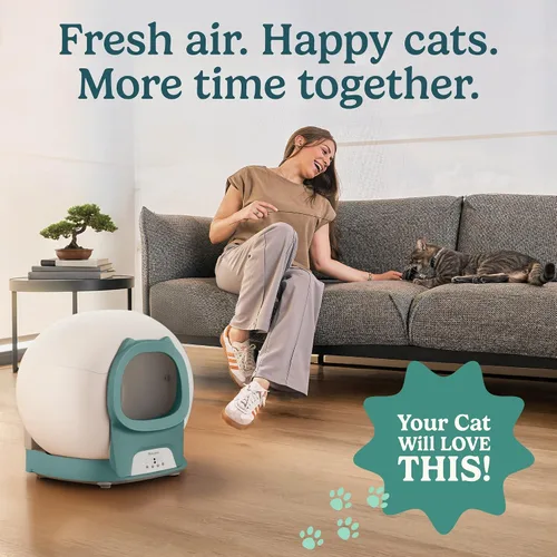 Vista 8 de Petcove PurrTek - Caja de arena automática autolimpiante con Wi-Fi de 5 GHz