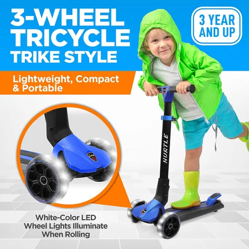 Vista 5 de Hurtle Patinete eléctrico, motor de 350 W/500 W, rango máximo de 30 millas, velocidad máxima de 16/18 mph, neumáticos de 8.5 pulgadas/10 pulgadas