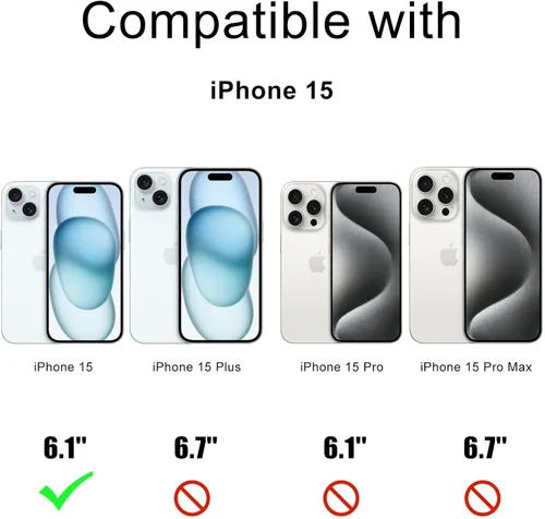Vista 5 de Pepmune Funda para iPhone 15, Lindo Soporte de Astronauta 3D con [2 Protectores de Pantalla] [Protección de Cámara] Funda de Silicona Suave