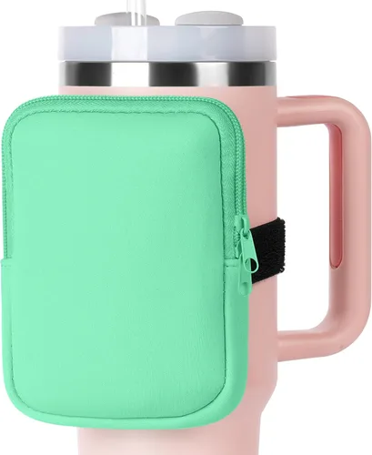 AUAUY Bolsa para botella de agua para Stanley Quencher Adventure de 40 onzas y Stanley Iceflow de 20 onzas, 30 onzas, bolsa para vaso de gimnasio
