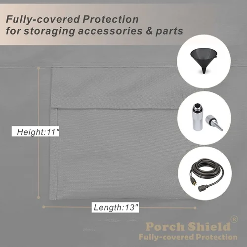 Vista 6 de Porch Shield Cubierta impermeable para generador – Cubierta resistente para generador portátil de 5000 a 10000 vatios