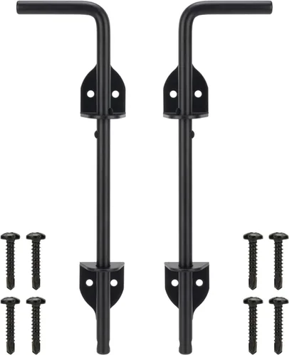 Vista 9 de 12" Tornillo de Bastón Pesado de Caída para Puerta, Pestillo de Suelo para Puerta para Cercas de Madera Puertas de Metal, Tope de Puerta de Metal