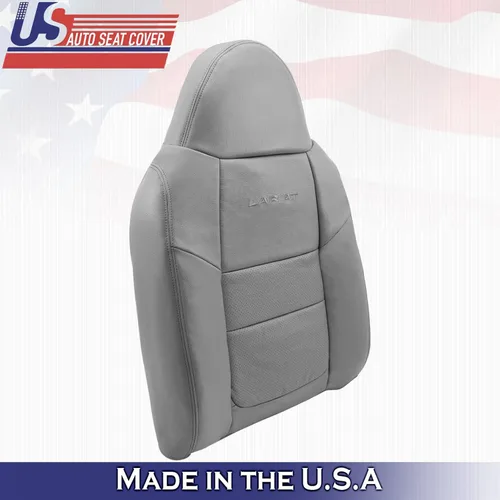 Vista 4 de US Auto Seat Cover 2001 para Ford F450 F550 Lariat Driver Top & Bottom Perforado Cuero Cubre Gris