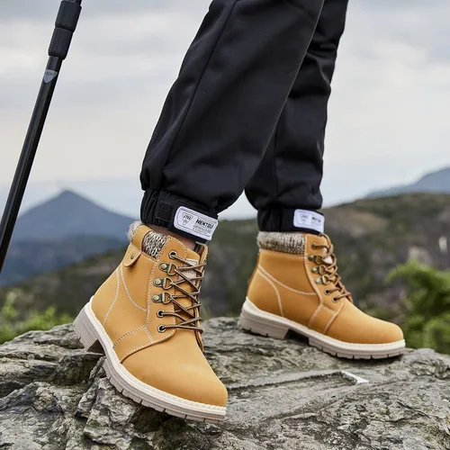 Vista 7 de COTTIMO Botas de invierno antideslizante con forro de piel para mujer