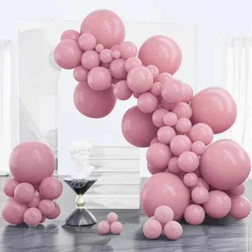 Vista 98 de PartyWoo Globos plateados de 100 piezas de diferentes tamaños de 18, 12, 10, 5 pulgadas, kit de arco de globos plateados para cumpleaños