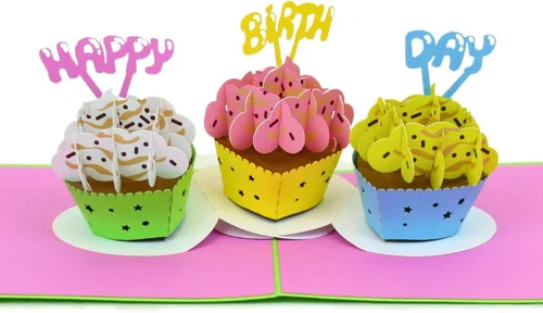 Vista 11 de Tarjeta de cumpleaños desplegable con globos, tarjeta de cumpleaños 3D, tarjeta de cumpleaños emergente, tarjetas emergentes de cumpleaños, tarjetas