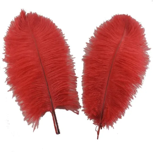 Vista 6 de Sowder 5pcs plumas de avestruz 16-18 pulgadas (15.7-17.7 in) decoración de la boda del hogar (negro)