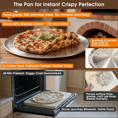 Vista 2 de Bonteck Pala para Pizza de Aluminio Metal Kit de Espátula para Pizza Paleta de Mango Plegable de 12 x 14 Pulgadas 6 Piezas Accesorios para Horno