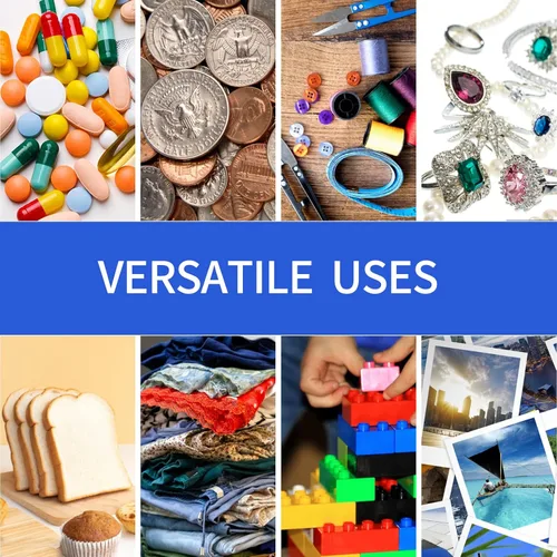 Vista 5 de Bolsas de polietileno con cierre de plástico transparente de 6 x 9 pulgadas con cierre resellable, paquete de 100