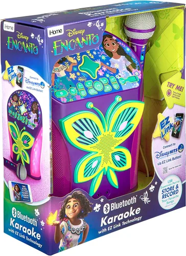 Vista 5 de eKids Máquina de karaoke Disney Encanto, accede fácilmente a las listas de reproducción de Disney con la nueva función EZ Link