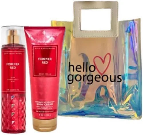 Vista 10 de White Barn - Bath and Body Works - Set de regalo de 2 piezas - con bolsa de regalo Hello Gorgeous (Mañana de Navidad brillante)