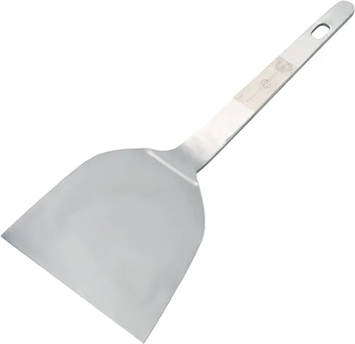 Vista 3 de TIKUSAN Okonomiyaki - Espátula para barbacoa de acero inoxidable, fabricada en Japón (4.7 x 10.8 pulgadas)