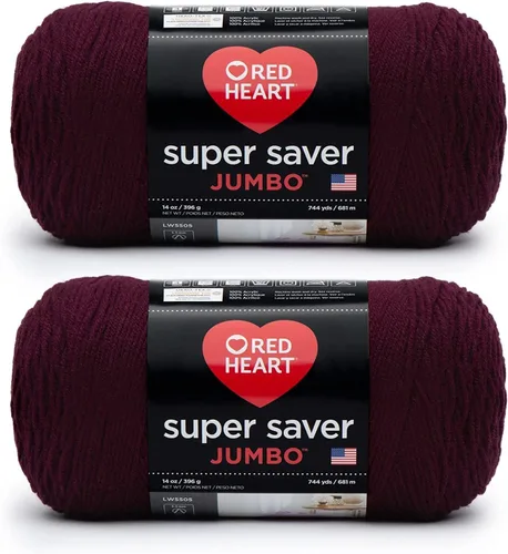 Vista 16 de Red Heart Super Saver Jumbo Ovillo de lana, Amatista