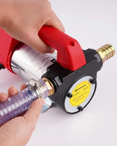 Vista 9 de Bomba de transferencia de combustible diesel 12V 175W, bomba eléctrica de transferencia de combustible para diesel, queroseno, bomba de combustible