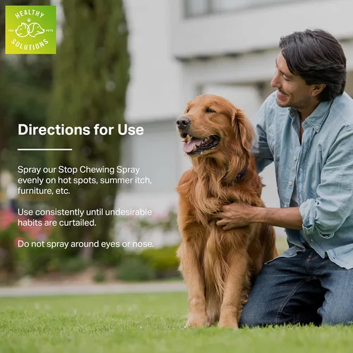 Vista 4 de Spray amargo para perros – Sin spray masticable – El mejor spray sin mordeduras para perros, cachorros y gatos – Evita que las mascotas mastiquen