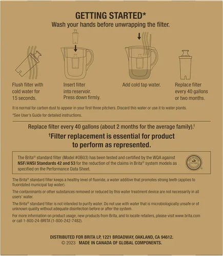 Vista 11 de Filtro de recambio para jarra de agua Brita, Estándar, Estándar