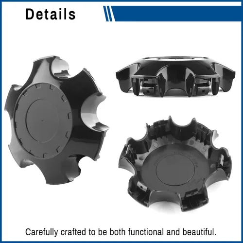 Vista 5 de para Tacoma TRD Tapones centrales para llanta PT280-35170 Compatible con 16'' de 8 radios, 4 piezas, negro