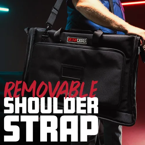 Vista 4 de Bolsa de transporte doble acolchada de nailon Gator Cases para transportar (2) pantallas LCD, monitores y televisores de entre 19" - 24