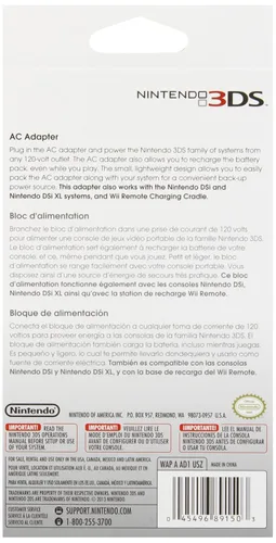 Vista 2 de Nintendo 3DS Compatible with 3DS 3DS XL 2DS AC Adapter