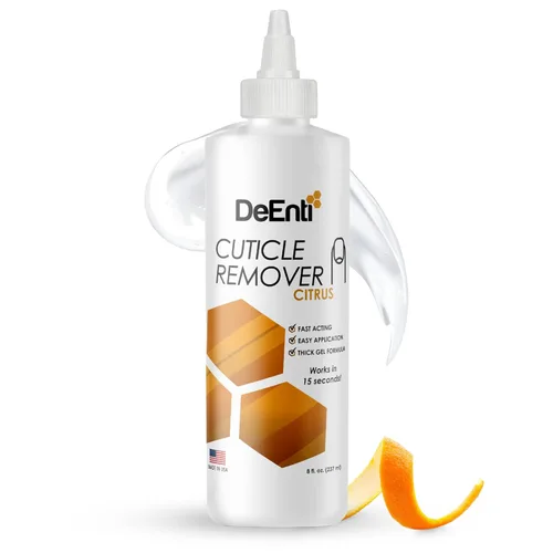 DeEnti Gel removedor instantáneo de cutículas, suavizante profesional de cutículas con remoción instantánea de 15 segundos, botella de 8 onzas para