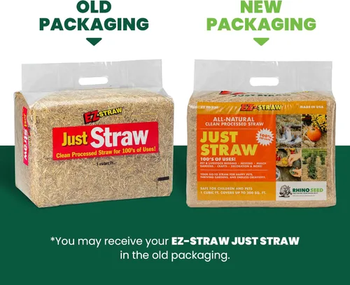Vista 2 de EZ-Straw Just Straw Clean - Paja procesada multiusos - Paca pequeña (1 pie cúbico)